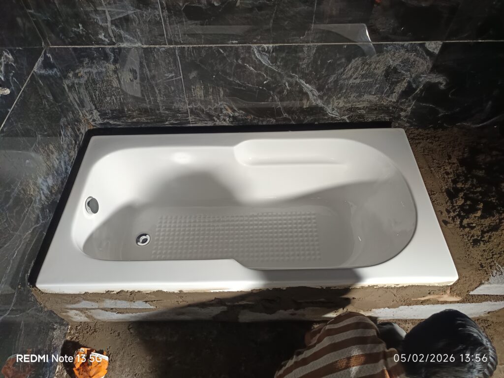Bath tub installation plumber bhai